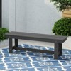 Hyleory HDPE Outdoor Patio Dining Bench - Durable & Weather Resistant Simple Stool - 3 of 4