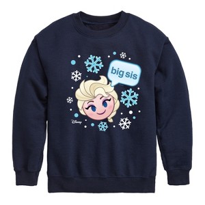Boys' - Disney - Sis Big Elsa Graphic Long Sleeve Fleece Sweatshirt - 1 of 4