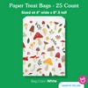 Big Dot of Happiness Wild Mushrooms Paper Treat Bags, Red Toadstool Decor, Individual Snack Favors, Greaseproof White Sandwich Cookie Bags - 25 Count - 4 of 4