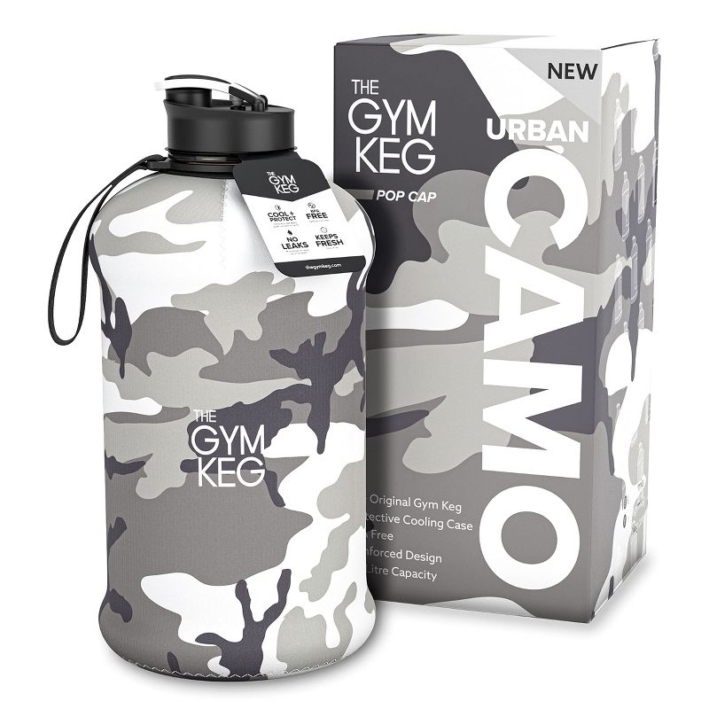 THE GYM KEG 1 Gallon Water Bottle - Gray, 1 of 4