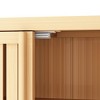 Sapphtopaz Modern Bamboo Storage Cabinet with Open Shelves Pantry Cabinet with Door,Kitchen Pantry Cabinet for Living Room - 4 of 4