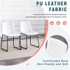 Set of 4 Suede Dining Chairs, Comfortable Bar Stools for Industrial and Vintage Style, 17.7*20.87*37in - 3 of 4