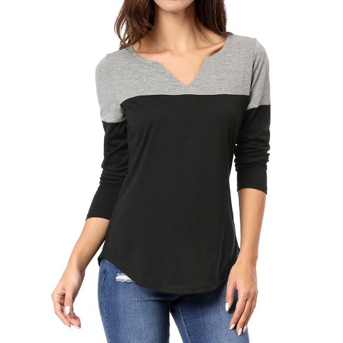 Women's Short Sleeve Crewneck Side Split T-Shirt 