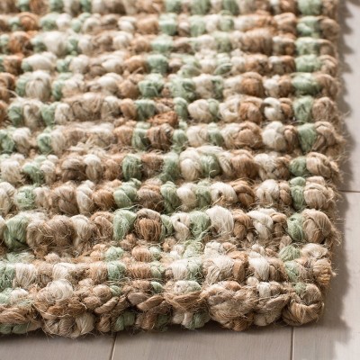 Handwoven Sage and Natural Jute Area Rug