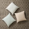 KAF Home Pleated Please Throw Pillow  With Feather Filled Insert - 20" x 20" - 4 of 4