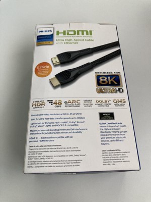 Philips 10' Elite Premium High-speed Hdmi Cable With Ethernet, 4k@60hz -  Braided : Target