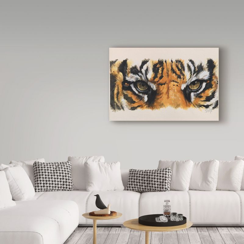 Trademark Fine Art -Barbara Keith 'Eye Catching Tiger' Canvas Art, 3 of 4