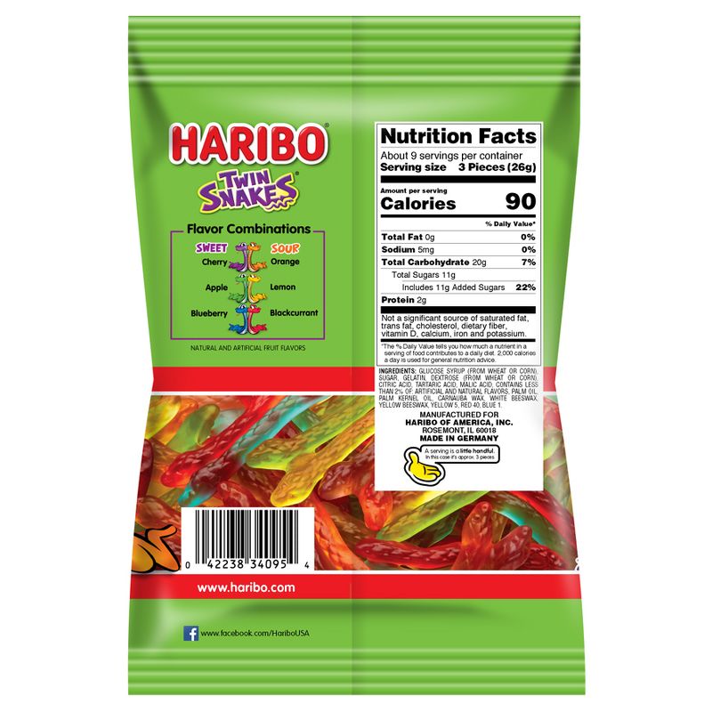 HARIBO Twin Snakes Gummy Candy - 8oz, 2 of 5