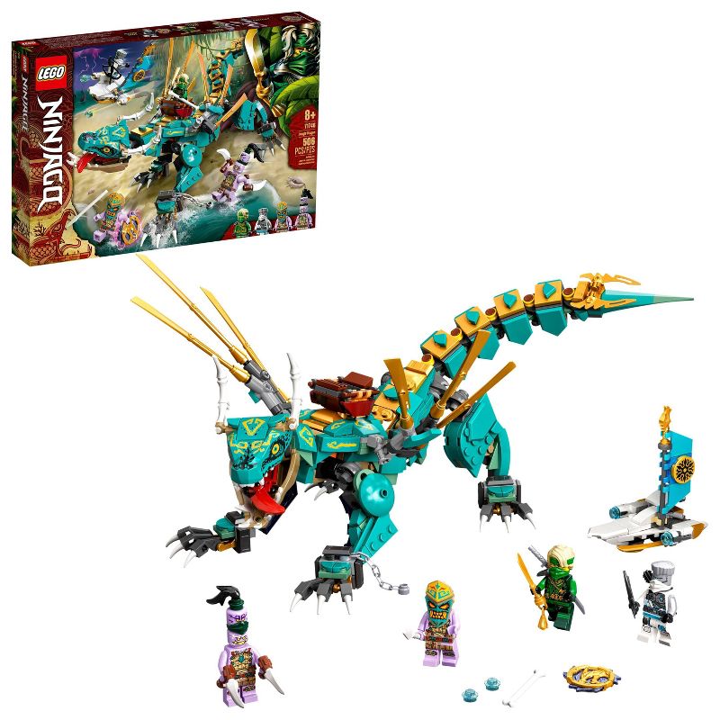 LEGO NINJAGO Jungle Dragon Building Toy 71746, 1 of 11