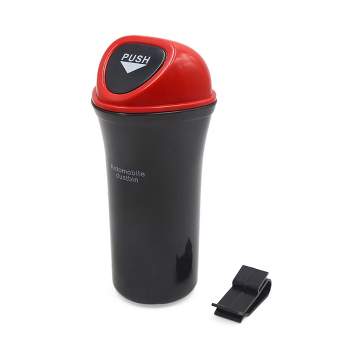  trasgo for Car Cup Holder Trash Can Small Mini Trash Can Car  Office Household Trash Can (Black) : Automotive