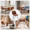Dining Chairs Set of 2, Faux Leather Upholstered Side Chair for Kitchen Dining Room, Comfortable Modern Chair with Metal Legs - 4 of 4
