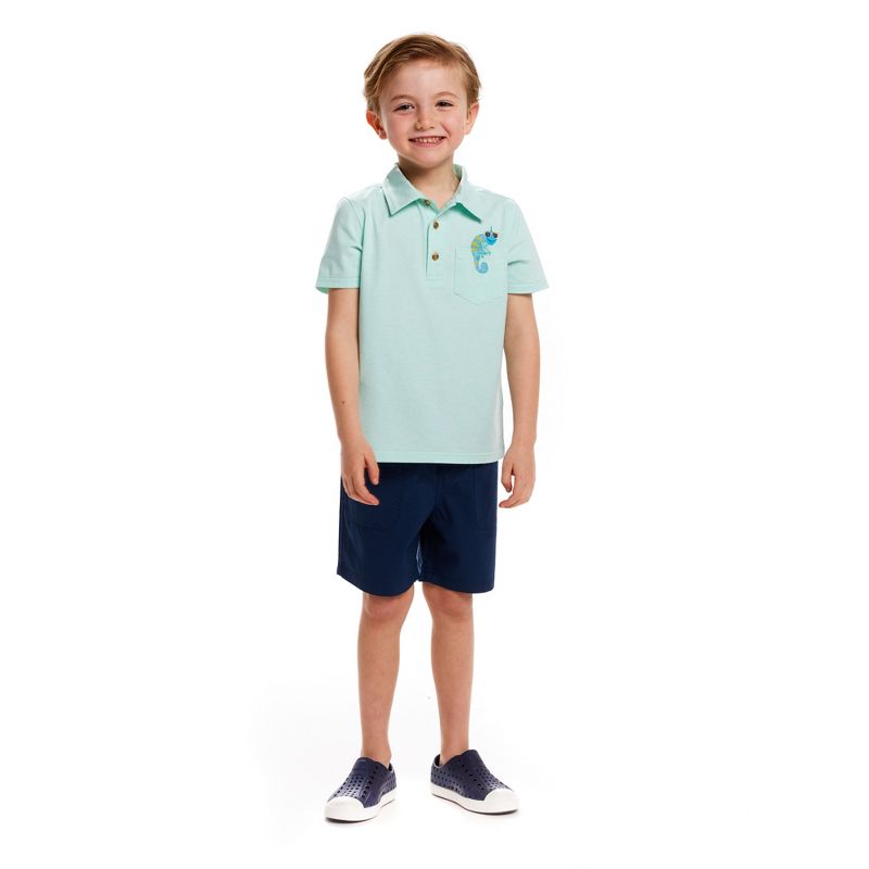 Andy & Evan  Toddler Chameleon Pocket Polo Shirt, 2 of 6