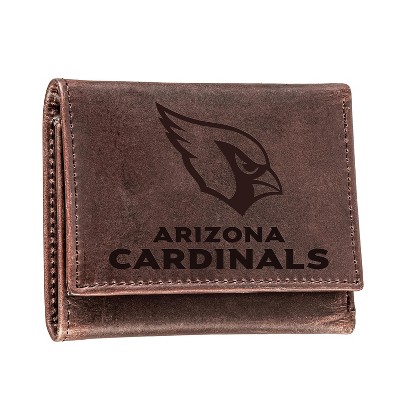 Evergreen Arizona Cardinals Tri-Fold Wallet, Brown