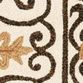 ivory/dark brown