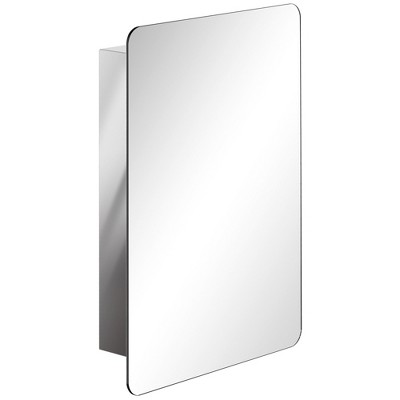 Stainless Steel Wall Mount Medicine Cabinet with Sliding Mirror Door
