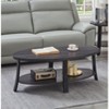 NicBex Modern 48" Oval Coffee Table with Open Storage Shelf for Living Room and Office - 2 of 4