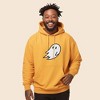 Dalix Giant Ghost Embroidered Hoodie Soft Fleece Hood Sweatshirt Mens - 2 of 4
