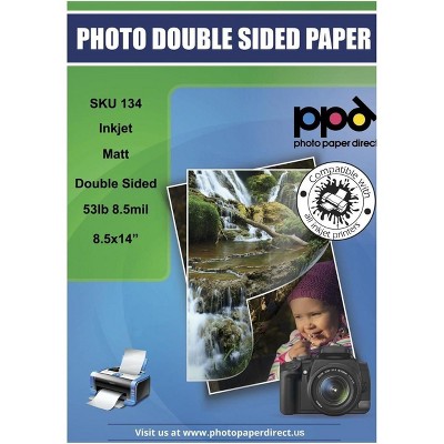 PPD Matte Double Sided Photo Paper (Brochure Paper) 8.5x14" 50 sheets 210 gsm for Inkjet Printers