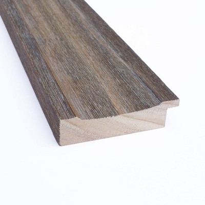 31" x 31" Brown Wood Rectangular Bathroom Vanity Mirror