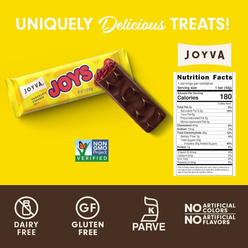 Joyva Chocolate Covered Jelle Joys - 1.5oz, 3 of 8