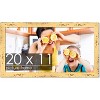 PosterPalooza | Shabby Chic Yellow Picture Frame - UV Acrylic, Backing Board, Hanging Hardware Included - 2 of 4