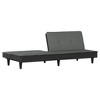 vidaXL Sofa Bed Fabric Sleeper Sofa Loveseat Recliner Chair Daybed Couch Bed - Dark Gray - 4 of 4