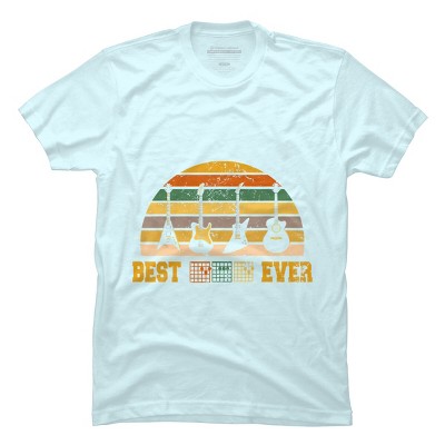 Men's Design By Humans Best Guitar Dad Ever Music Guitar Chord By BaoMinh T-Shirt