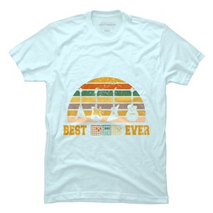 Men's Design By Humans Best Guitar Dad Ever Music Guitar Chord By BaoMinh T-Shirt - 1 of 2