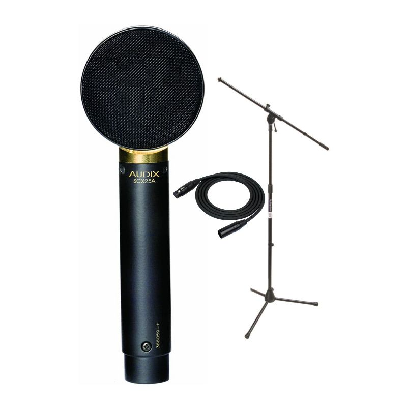 Audix SCX25A Studio Microphone with MS7701B Microphone Stand and XLR Cable, 1 of 4