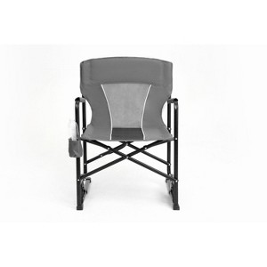 PAGED Outdoor Camping Chair,Portable Folding Rocking Chair with Drink Holder & Comfortable Backrest for Outdoor Travel Lawn Backyard - 1 of 4