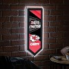 Evergreen Ultra-Thin Glazelight LED Wall Decor, Pennant, Kansas City Chiefs- 9 x 23 Inches Made In USA - 2 of 4