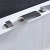 Sumerain Roman Tub Faucets Brushed Nickel,Waterfall Spout for High Flow Rate, with Rough-in Valve - 2 of 4