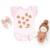 The Juniper Shop SmileyWorld Pumpkin Collage Daisies Flutter Sleeve Bodysuit - 2 of 4