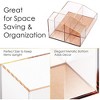 Acrylic Makeup Brush Organizer Compartment Office Organizers for Desk - Elavain - 4 of 4