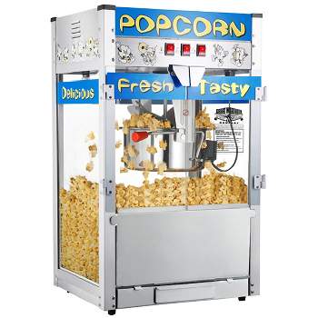 Great Northern Popcorn 6.5qt Stovetop Popcorn Maker with Stirrer, Black
