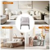 HYLEORY Upgraded Premium  Accent Chairs,Upholstered Arm Chair,Solid Wood Comfy Reading Chair with Mid Century Modern Chairs for Living Room,Bedroom - 4 of 4