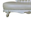 81" Vendome Chaise Lounge Synthetic Leather and Antique Pearl Finish - Acme Furniture - 3 of 4