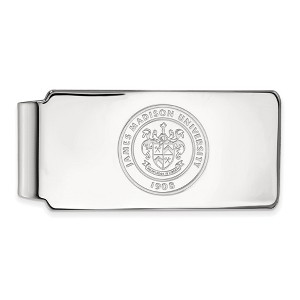 Black Bow Jewelry Sterling Silver James Madison Dukes NCAA Money Clip - 1 of 3