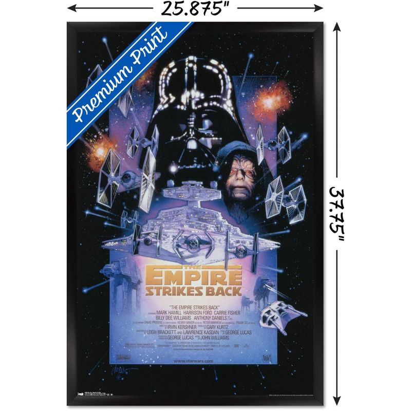 Trends International 24X36 Star Wars: The Empire Strikes Back - One Sheet Framed Wall Poster Prints, 3 of 7
