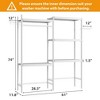 Washer Dryer Countertop, 2-Tier Laundry Room Countertop - Waterproof Wood with 2.75'' Edge Rails, Anti-Slip Pads - 2 of 4