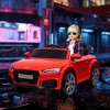 Aosom 6V Kids Electric Ride On Car, Licensed Audi TT RS with Seat and Remote Control, Horn, Music, MP3, for Kids 3-6 Years Old - 2 of 4