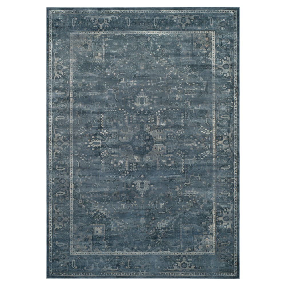 8'x11'2in Maude Vintage Loomed Rug Blue - Safavieh