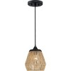 Romain 1-Light Earth Black Mini Pendant Light - 3 of 4