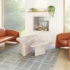 Navidic Coffee Table Set – 2-Piece 18.5" H, 14.2" H, Whitewashed Acacia Wood, by Zuo Modern - 3 of 4