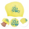 Unique Bargains Women's Silicone Floral Pattern Swim Cap 1 Pc - 3 of 4