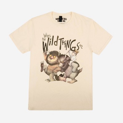 Men's Where The Wild Things Are Short Sleeve Graphic T-Shirt - Beige XXL