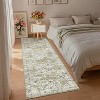 Coucheta Vintage Washable Runner Rug , Non-Slip Floral Carpet for Entryway & Hallway, Low Pile Oriental Prin(Multiple Sizes and Colors) - 2 of 4