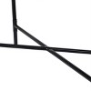 GlasFlength Ottomans and Benches Handwoven Paper Rope Ottoman with Metal Frame Simple Design for Modern Living Spaces, Black, 24.41"*12.2"*4.13" - 3 of 4