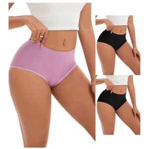 INSPIRE CHIC 3 Packs Women's Tummy Control High-Waisted Briefs Butt Lifter Full-Coverage Underwear - 1 of 4