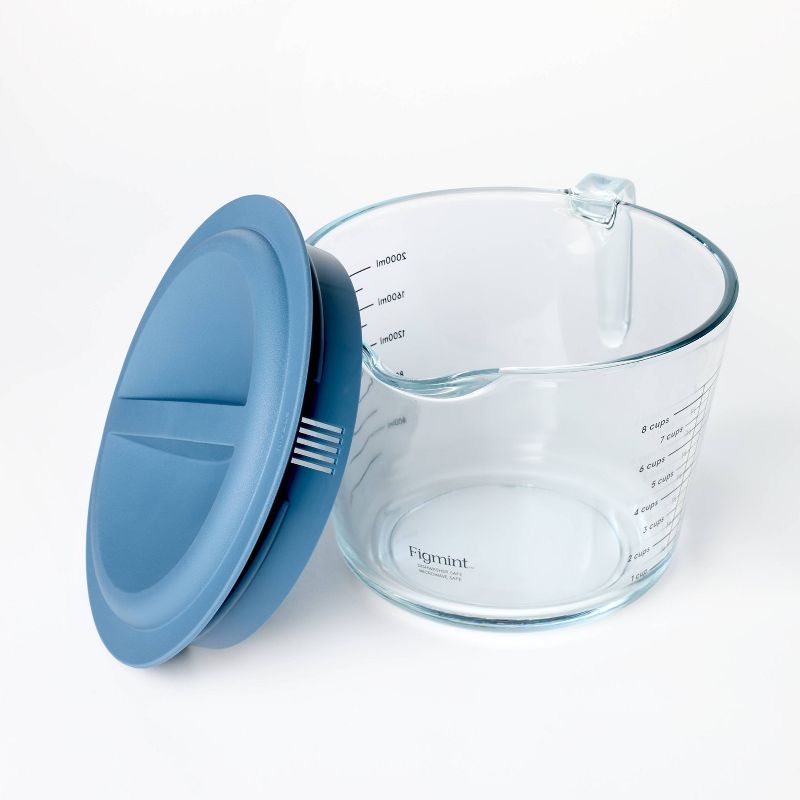 8 Cup Glass Measuring Cup with Lid - Figmint&#8482;, 3 of 4
